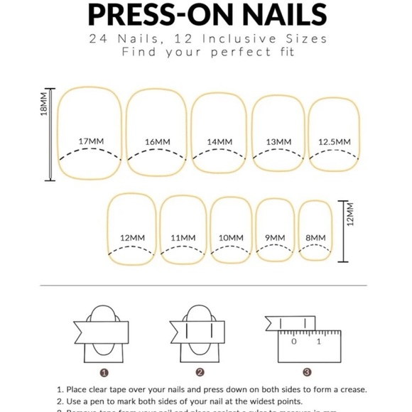 24pcs Medium Square French Blush Nails (Copy) - Picture 4 of 5